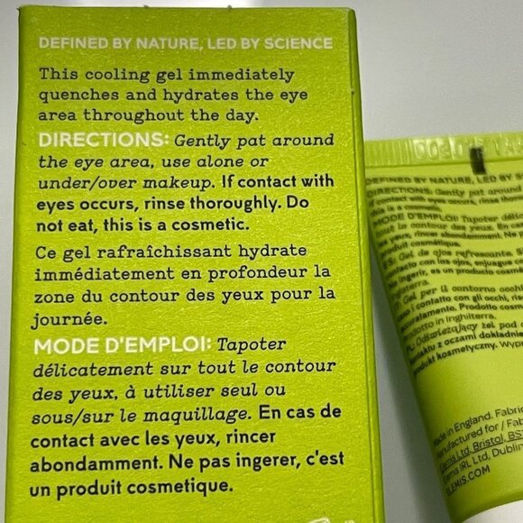 Elemis BNIB Cooling Continuous Hydration Depuffing Superfood Matcha Eye Dew - Picture 4 of 6